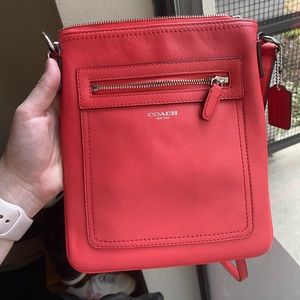 Coach cross body coral